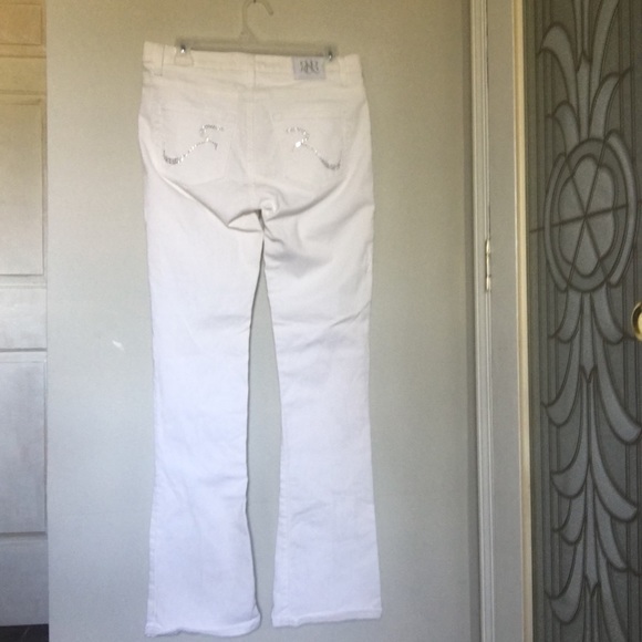 Rock & Republic White Jewel Embellished Jean Size8 - Picture 2 of 10